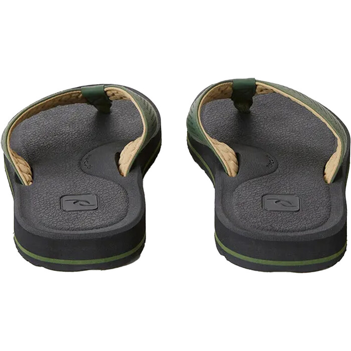 2024 Rip Curl Mnner Chiba Open Toe Flip Flops TCTG47 - Forest Green